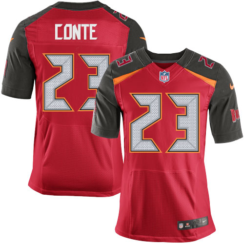 Nike Buccaneers #23 Chris Conte Red Team Color Men's Stitched NFL New Elite Jersey - Click Image to Close
